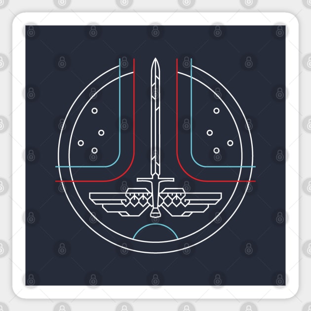 Starfighter Minimal Sticker by BadBox